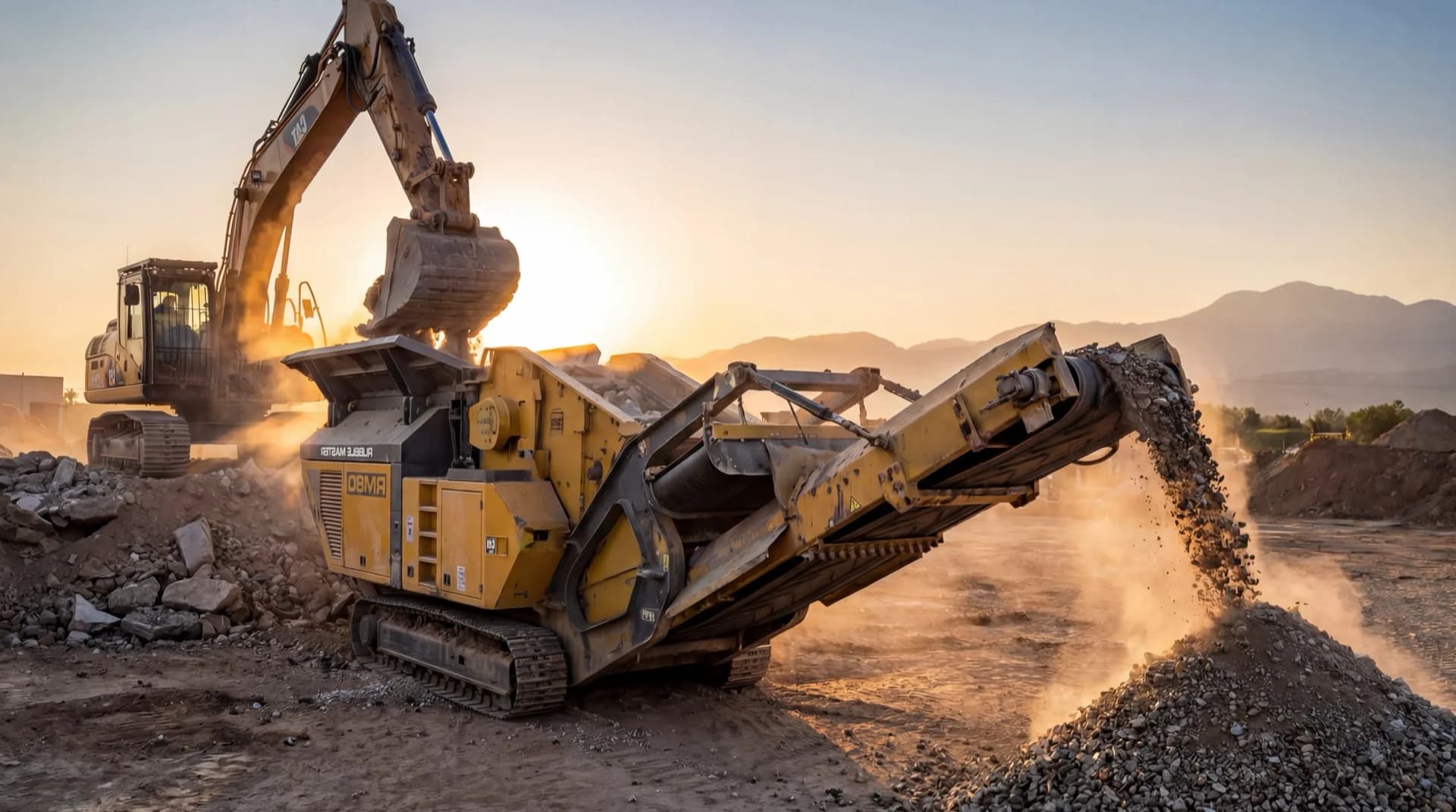 Concrete recycling and crushing services in Langley BC